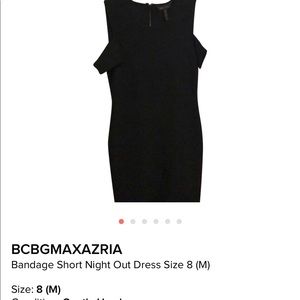 BCBG Bandage Cold Shoulder Dress